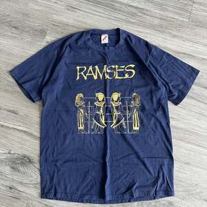 VTG Ramses II The Pharaoh & His Time Blue Graphic T-Shirt